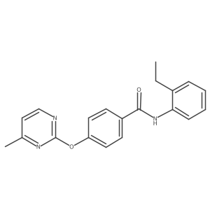 N-(2-ethylphenyl)-4-((4-methylpyrimidin-2-yl)oxy)benzamide Structure
