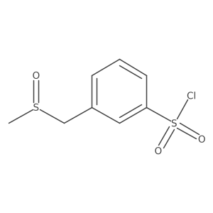 3-((Methylsulfinyl)methyl)benzenesulfonyl chloride结构式