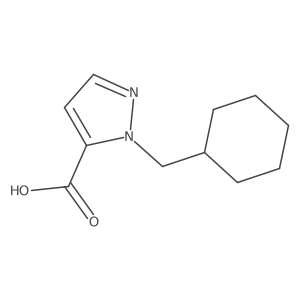 1-(Cyclohexylmethyl)-1H-pyrazole-5-carboxylic acid Structure