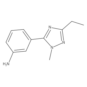 3-(3-Ethyl-1-methyl-1h-1,2,4-triazol-5-yl)aniline结构式