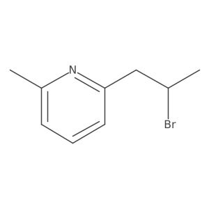 2-(2-Bromopropyl)-6-methylpyridine结构式