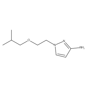 1-(2-Isobutoxyethyl)-1h-pyrazol-3-amine结构式