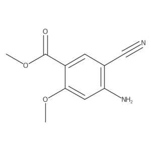 Methyl 4-amino-5-cyano-2-methoxybenzoate结构式
