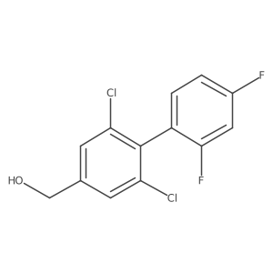 (2,6-Dichloro-2',4'-difluoro-[1,1'-biphenyl]-4-yl)methanol Structure