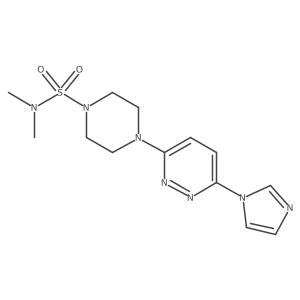 4-(6-(1H-imidazol-1-yl)pyridazin-3-yl)-N,N-dimethylpiperazine-1-sulfonamide Structure