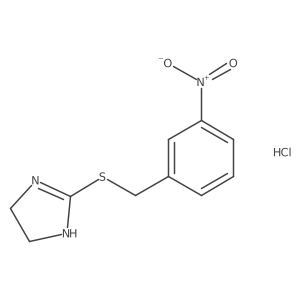 2-[(3-nitrobenzyl)thio]-4,5-dihydro-1H-imidazole hydrochloride结构式