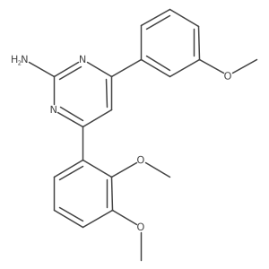 4-(2,3-Dimethoxyphenyl)-6-(3-methoxyphenyl)pyrimidin-2-amine结构式