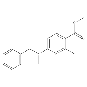 Methyl 6-(benzyl(methyl)amino)-2-methylnicotinate结构式