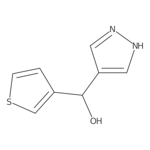 (1H-Pyrazol-4-yl)(thiophen-3-yl)methanol Structure