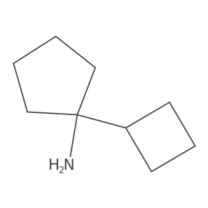 1-Cyclobutylcyclopentan-1-amine Structure