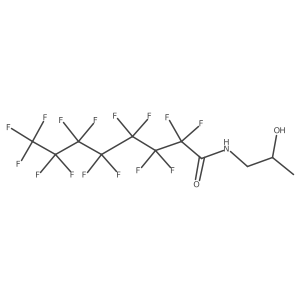 2,2,3,3,4,4,5,5,6,6,7,7,8,8,8-Pentadecafluoro-N-(2-hydroxypropyl)octanamide Structure
