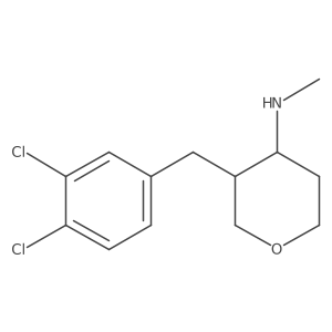 3-(3,4-dichlorobenzyl)-N-methyltetrahydro-2H-pyran-4-amine Structure