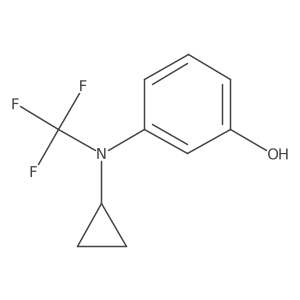 3-(Cyclopropyl(trifluoromethyl)amino)phenol Structure