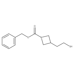 Benzyl 3-(2-mercaptoethyl)azetidine-1-carboxylate Structure