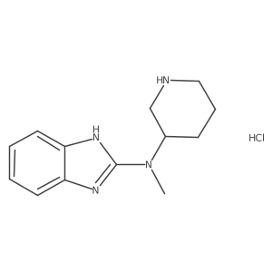 (R)-N-methyl-N-(piperidin-3-yl)-1H-benzo[d]imidazol-2-amine hydrochloride结构式