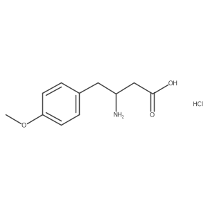 Benzenebutanoic acid, beta-amino-4-methoxy-, hydrochloride (1:1), (betaR)-结构式