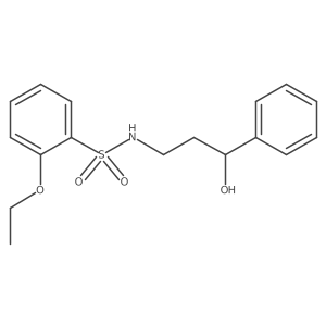 2-ethoxy-N-(3-hydroxy-3-phenylpropyl)benzenesulfonamide结构式