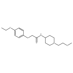 2-(4-Ethoxyphenoxy)-N-[1-(2-methoxyethyl)piperidin-4-YL]acetamide Structure
