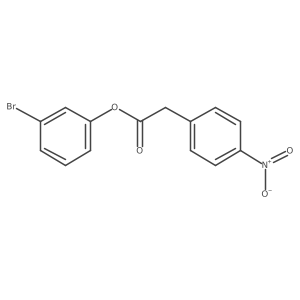 3-Bromophenyl 2-(4-nitrophenyl)acetate结构式