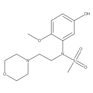 N-(5-hydroxy-2-methoxyphenyl)-N-(2-morpholinoethyl)methanesulfonamide Structure