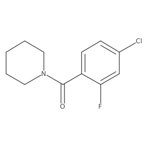 1-(4-Chloro-2-fluorobenzoyl)piperidine结构式
