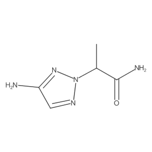 2-(4-Amino-2H-1,2,3-triazol-2-yl)propanamide Structure