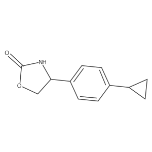 4-(4-Cyclopropylphenyl)-1,3-oxazolidin-2-one结构式