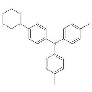 N-(4-Cyclohexylphenyl)-4-methyl-N-(4-methylphenyl)benzenamine Structure