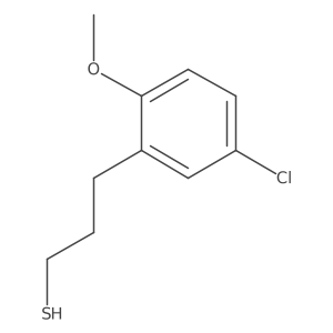 3-(5-Chloro-2-methoxyphenyl)propane-1-thiol Structure