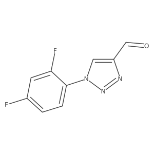 1-(2,4-difluorophenyl)-1H-1,2,3-triazole-4-carbaldehyde结构式