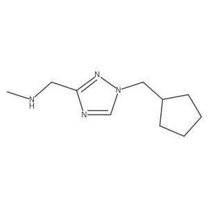 1H-1,2,4-Triazole-3-methanamine, 1-(cyclopentylmethyl)-N-methyl- Structure