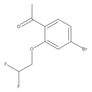 1-[4-Bromo-2-(2,2-difluoroethoxy)phenyl]ethan-1-one Structure