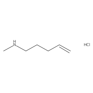 Methyl(pent-4-en-1-yl)amine hydrochloride结构式