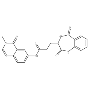 3-(2,5-dioxo-2,3,4,5-tetrahydro-1H-1,4-benzodiazepin-3-yl)-N-(3-methyl-4-oxo-3,4-dihydroquinazolin-6-yl)propanamide Structure