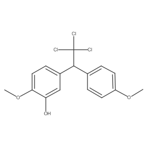 2-Methoxy-5-[2,2,2-trichloro-1-(4-methoxyphenyl)ethyl]phenol Structure