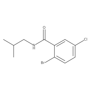 2-bromo-5-chloro-N-(2-methylpropyl)benzamide Structure