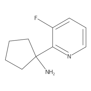 1-(3-Fluoropyridin-2-yl)cyclopentan-1-amine结构式