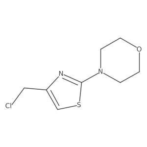 4-[4-(Chloromethyl)-1,3-thiazol-2-yl]morpholine结构式