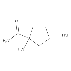 1-Aminocyclopentane-1-carboxamide hydrochloride Structure