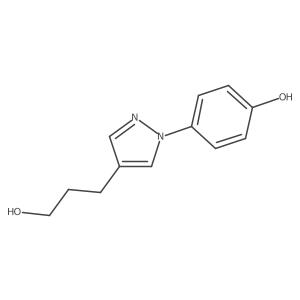 4-[4-(3-hydroxypropyl)-1H-pyrazol-1-yl]phenol Structure
