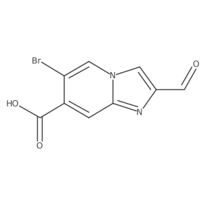 6-Bromo-2-formylimidazo[1,2-a]pyridine-7-carboxylic acid结构式