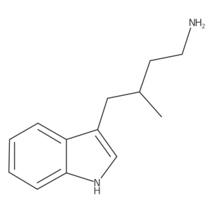 4-(1H-indol-3-yl)-3-methylbutan-1-amine结构式