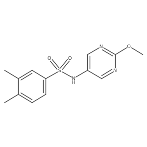 N-(2-methoxypyrimidin-5-yl)-3,4-dimethylbenzenesulfonamide结构式
