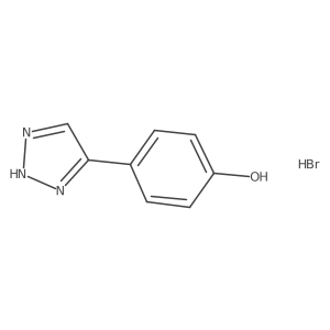 4-(1H-1,2,3-triazol-4-yl)phenol hydrobromide Structure