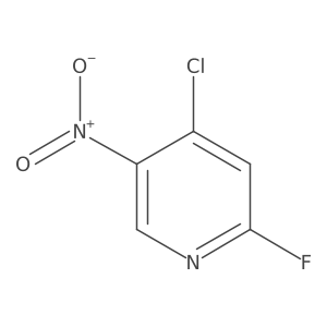 4-Chloro-2-fluoro-5-nitropyridine结构式