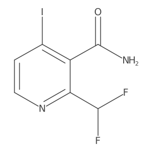 2-(Difluoromethyl)-4-iodopyridine-3-carboxamide Structure