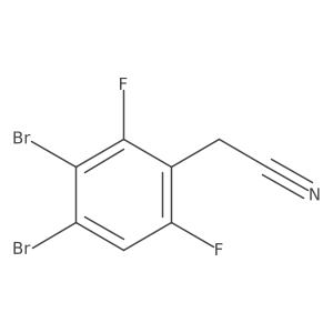 3,4-Dibromo-2,6-difluorophenylacetonitrile Structure