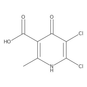 5,6-Dichloro-4-hydroxy-2-methyl-nicotinic acid Structure