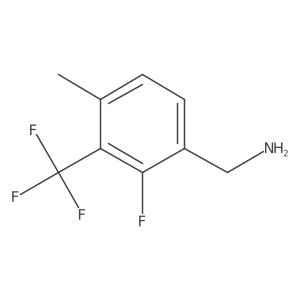 2-Fluoro-4-methyl-3-(trifluoromethyl)benzylamine结构式