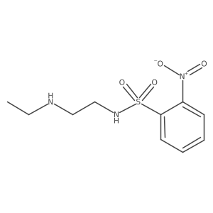 N-[2-(Ethylamino)ethyl]-2-nitrobenzene-1-sulfonamide结构式